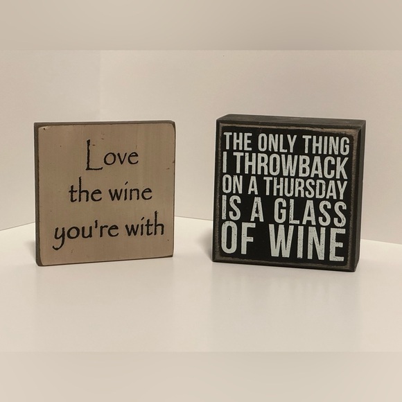 Decorative Wine Quote Signs - Picture 1 of 10